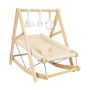 Baby cot Tulano Moon 45, with 2-in-1 training stand, 87 × 17 × 27 cm