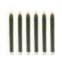 Kūginės LED žvakės Relaxdays, 6 vnt, 25 × 2,2 cm