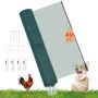 Temporary fence VEVOR, 9 posts, Green, 15 × 1.2 m