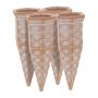 Laistymo antgaliai Relaxdays 10042878.0, 4 vnt, 5,5 × 13,5 × 5 cm