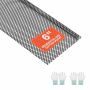 Gutter protector VEVOR JQ-TG07, 40 pcs, Black, 914.4 × 152.4 × 19.7 mm
