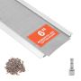 Gutter protection cover VEVOR JQ-TG06, 1220 × 153 × 9.0 mm
