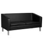 Gabbiano waiting sofa, up to 3 people, Black