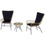 Outdoor furniture set, 3 pieces, 76 × 66 × 96 cm