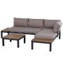 Outdoor furniture set, 3 pieces, grey, 164 × 74 × 69 cm