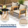Lauko baldų komplektas, 5 dalių