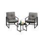 Lauko baldų komplektas SONGMICS GGF039GZ01, 2 kėdės, 1 stalas ir 1 suoliukas