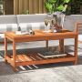 Lauko kavos staliukas, Su apatine lentyna, Ruda, 90,17 × 44,45 × 45,72 cm