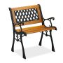 Lauko kėdė Relaxdays 10030998.0, Žalia/ruda/juoda, 62 × 73 × 52,5 cm