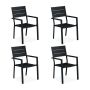 Lauko kėdės Relaxdays 10045714, 4 vnt, 53,5 × 90 × 59 cm