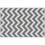 Outdoor rug Outsunny 121x182x0.3cm., gray/white