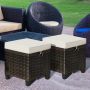 Lauko pufų komplektas, 2 vnt, 40,64 × 45,72 × 40,64 cm