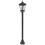 Outdoor solar lamp, Pole, Black, 15 × 15 × 127 cm