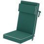 Outdoor seat cushion, with headrest, 120 × 47 × 9.5 cm