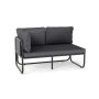 Lauko sofa, 2 vietų, 116 × 65 × 59 cm
