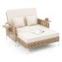 Lauko sofa-lova, dvigulė, 121,92 × 127 × 60,96 cm