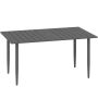 Outdoor table, 6 seats, 150 × 73 × 90 cm