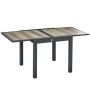 Outdoor table Outsunny 160x80x75cm., dark gray