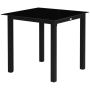 Outdoor table Outsunny 80x80x74cm., black