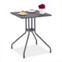 Lauko stalas Relaxdays 10045710.0, iki 4 žmonių, Pilkas, 61 × 75 × 61 cm