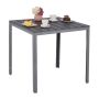Lauko stalas Relaxdays 10045725.0, kvadratinis, Pilkas, 78 × 74 × 78 cm
