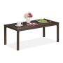 Lauko stalas Relaxdays 10049580_93, Ruda, 98 × 39 × 48 cm