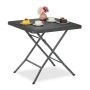 Lauko stalas Relaxdays 10049591_111, iki 4 asmenų, 78 × 74 × 78 cm