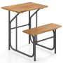 Lauko stalo ir suoliuko komplektas, vienpusis, 1 vietos, 81,3 × 69,9 × 74,9 cm