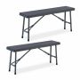 Lauko suolai Relaxdays 10049575.0, 2 vnt, Pilki, 102 × 42 × 25 cm