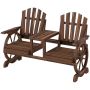 Outdoor bench, 2 seats, 154 × 102 × 65 cm