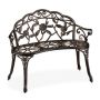 Lauko suolas Relaxdays 10030922.0, 2 asmenims, Ruda, 99 × 78 × 52 cm