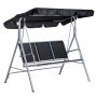 Outdoor swing Outsunny 171x111x154cm., gray/black