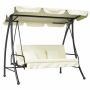 Outdoor swing Outsunny 210x125x170cm., white/black