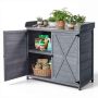 Outdoor planter bench-table VEVOR DS-PB012, 1 cabinet, 3 tiers, Grey, 98 × 48 × 95 cm