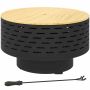 Fire pit Outsunny 60x60x39cm., light brown/black