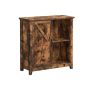 Industrial style cabinet, vintage brown color