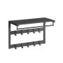 Shelf 30x65x42cm., black