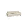 Sofa 79x237x85.6cm., cream/black