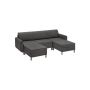 Sofa 150x237x85.6cm., dark gray