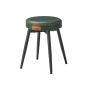 Bar stool set 48x48x48.2cm., green/black
