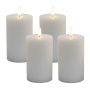 LED vaško žvakių rinkinys Relaxdays, 4 vnt, 13 × 7,5 cm