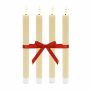 LED žvakės Relaxdays 10051656_127, 4 vnt, Ø 2 × 25 cm
