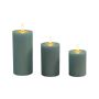 LED žvakės Relaxdays, 3 vnt, 13 × 7,5 cm; 15 × 7,5 cm; 18 × 7,5 cm