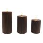 LED žvakės Relaxdays, 3 vnt, 13 × 7,5 cm; 15 × 7,5 cm; 18 × 7,5 cm