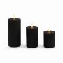 LED žvakės Relaxdays, 3 vnt, 13 × 7,5 cm; 15 × 7,5 cm; 18 × 7,5 cm