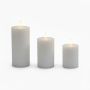 LED žvakės Relaxdays, 3 vnt, 13 × 7,5 cm; 15 × 7,5 cm; 18 × 7,5 cm