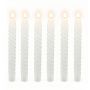 LED žvakių rinkinys Relaxdays, 6 vnt, Balta, 25 × 2,2 cm