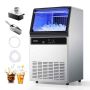 Ice maker VEVOR IMC9000F-UL, 59 kg/24 h, 15 kg capacity, 89 × 65.5 × 51 cm