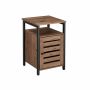 Nightstand LET062B03, black/brown