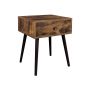 Bedside table LET176B01, brown
